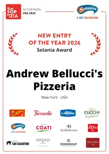 New Entry of the Year 2026 - Solania Award for Andrew Bellucci's Pizzeria